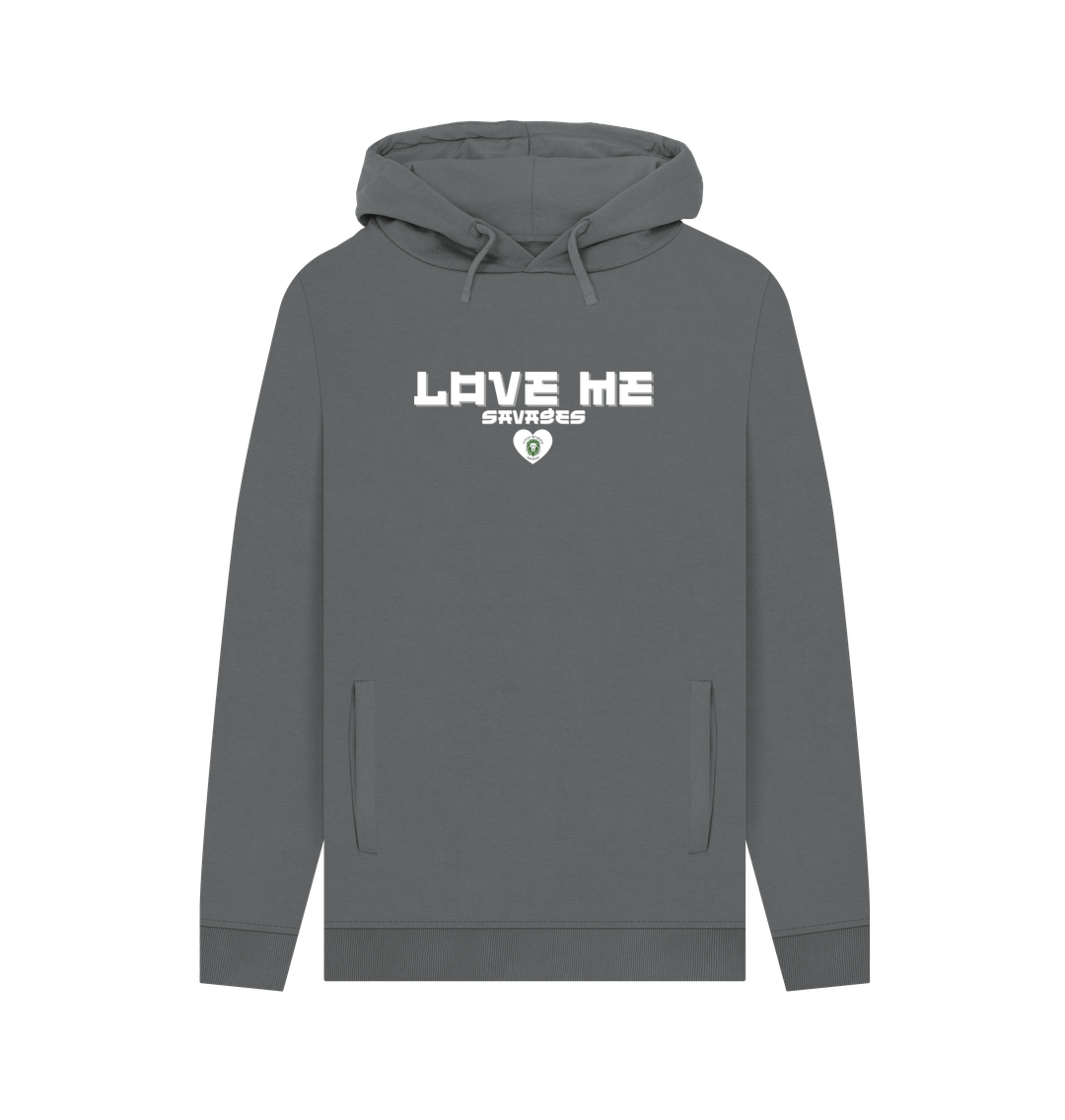 Slate Grey Love Me Organic Hoodie