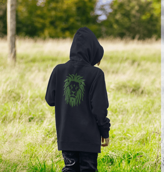 Junior Savage Eco Hoodie Lion Back Print