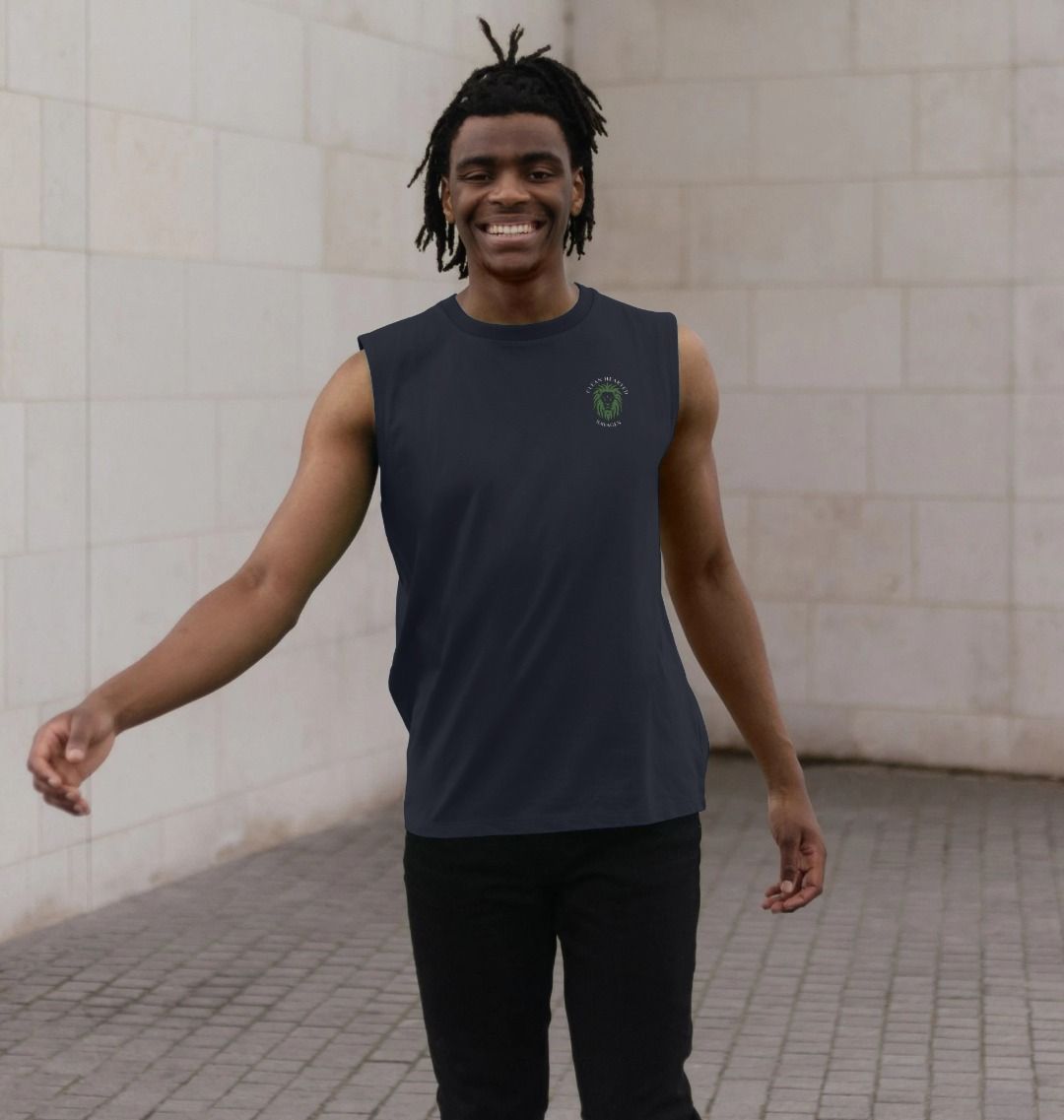 Savage Organic Vest Dark - Classic Central Lion