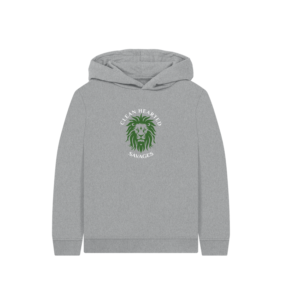Athletic Grey Junior Savage Eco Organic Hoodie Unisex