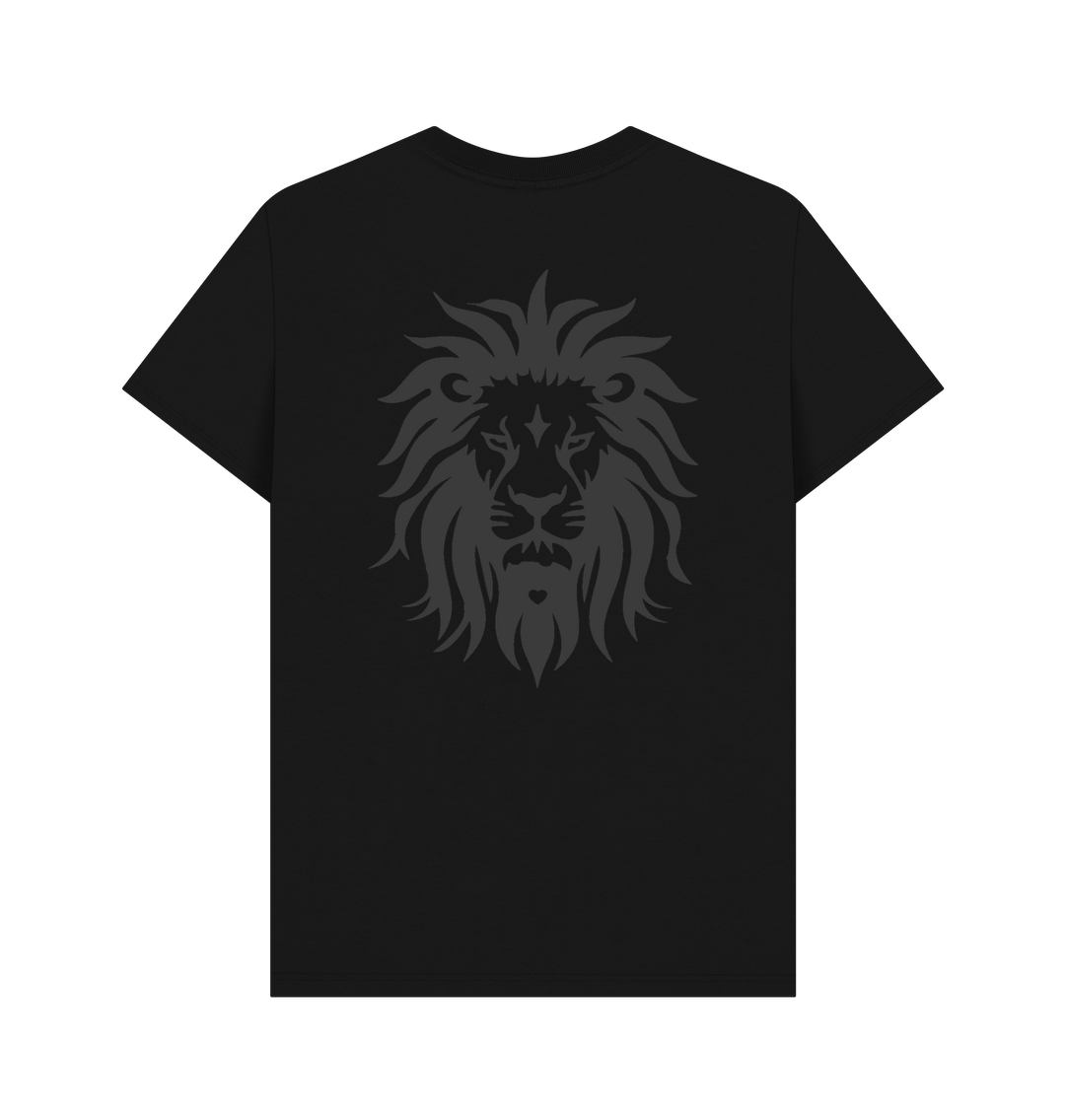 Clean Hearted Savages Organic Tee Black - Grey Lion**