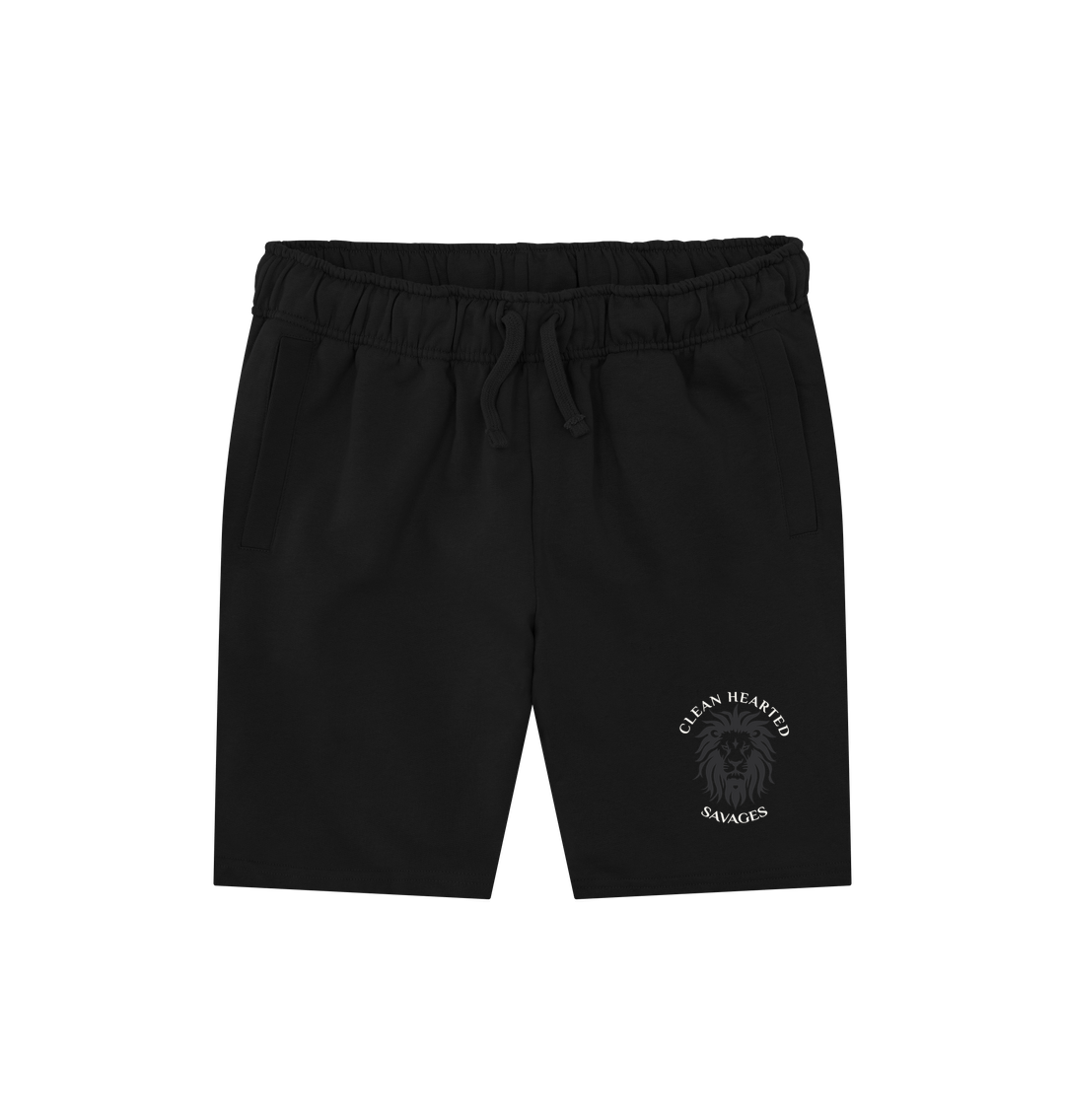 Black C.H.S Classic shorts with Grey Lion logo**