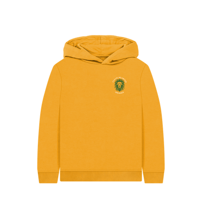 Mustard Junior Savage Eco Hoodie Lion Back Print