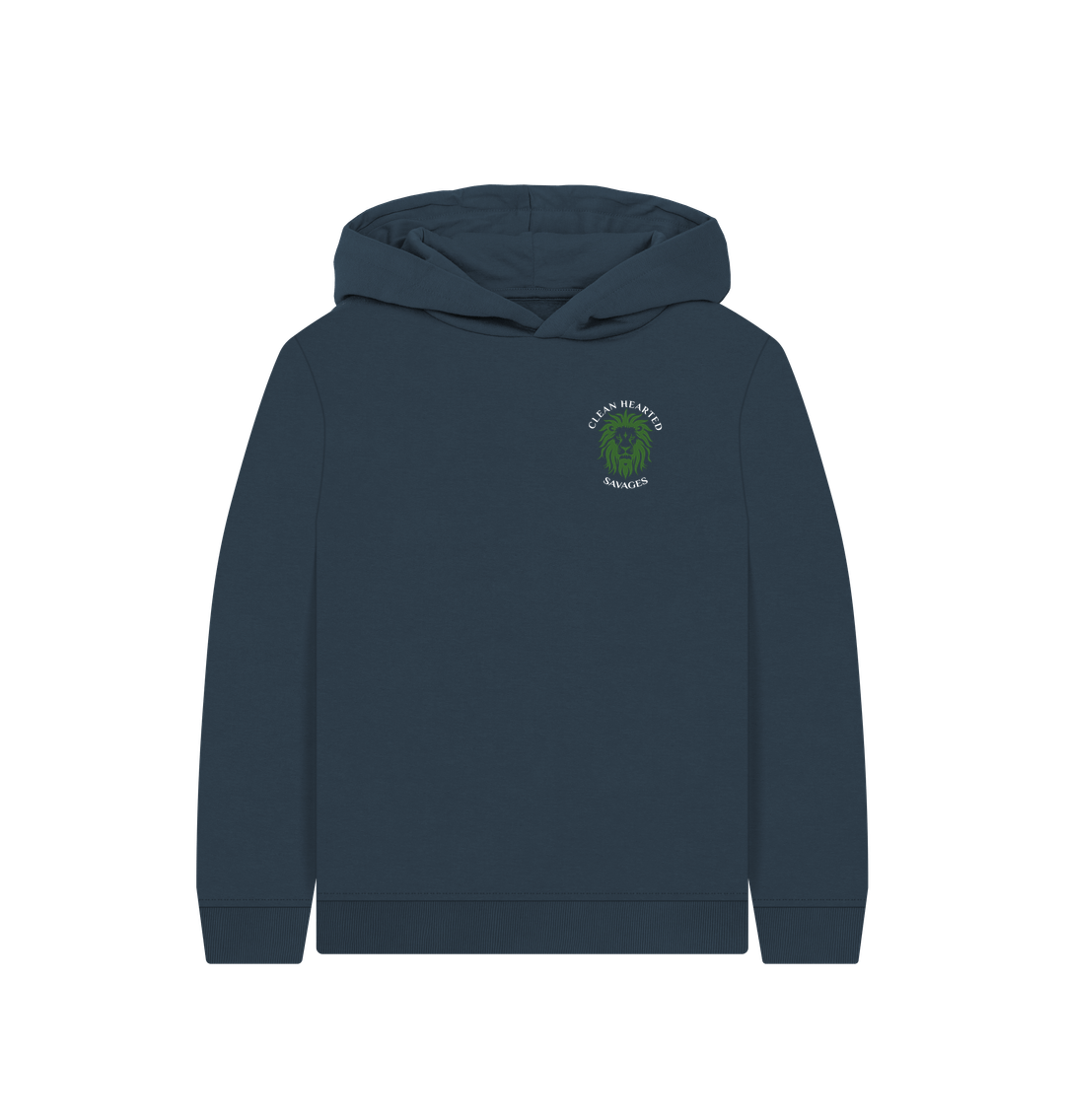Navy Blue Mini Savage Eco Organic Hoodie Unisex