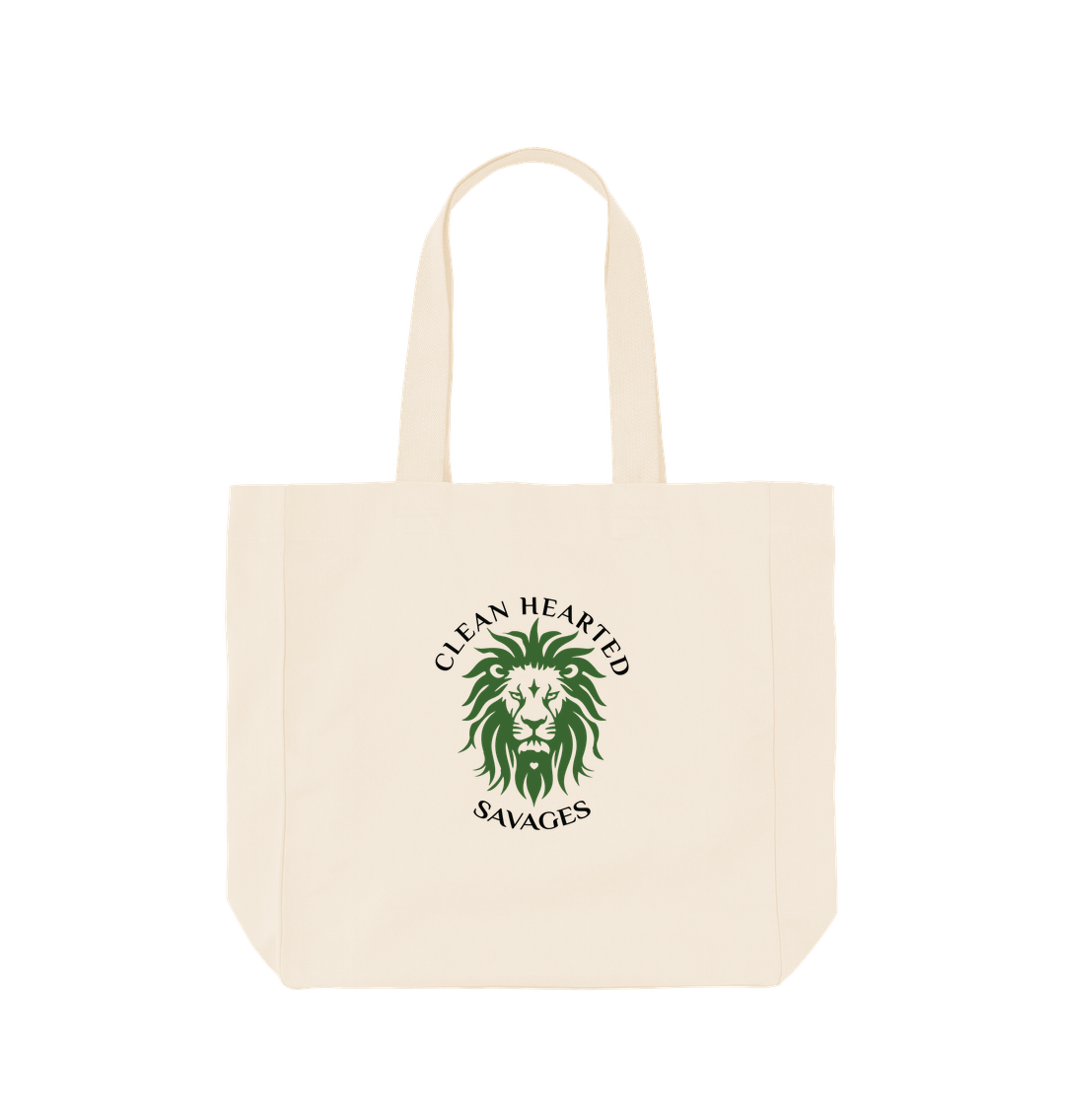 Natural tote bag light front print