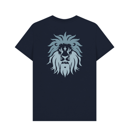 Clean Hearted Savages Organic Navy -Ice Lion T-Shirt**