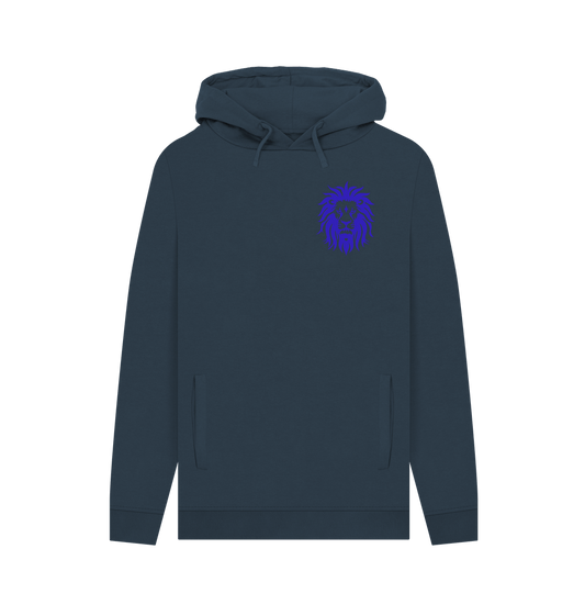 Navy Clean Hearted Savages Organic Hoodie Indigo Lion