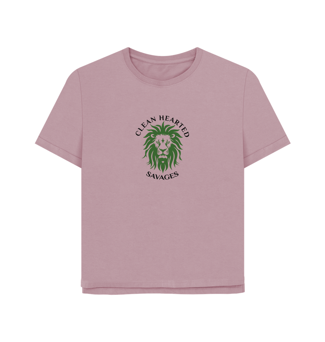 Mauve Women's Relaxed Tee Central Lion