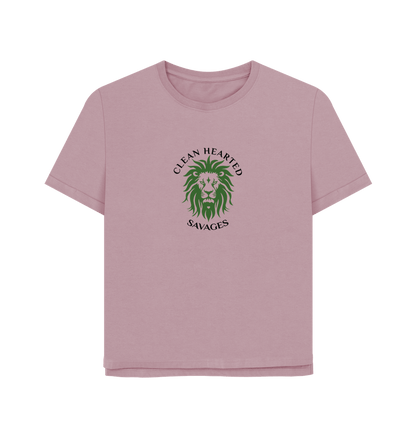 Mauve Women's Relaxed Tee Central Lion