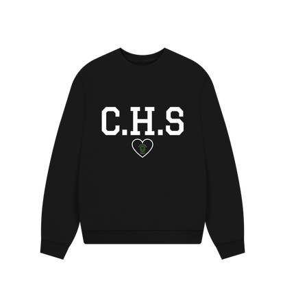 Black CHS Savage Oversized Women's Sweatshirt - Black**