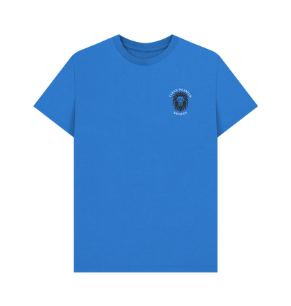 Bright Blue Clean Hearted Savages Organic Bright Blue Cotton T-Shirt**