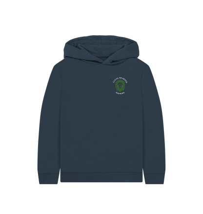 Navy Blue Junior Savage Eco Hoodie Lion Back Print