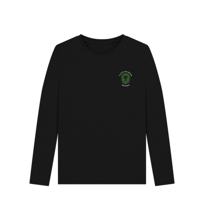 Black Women's Long Sleeve T-Shirt Dark