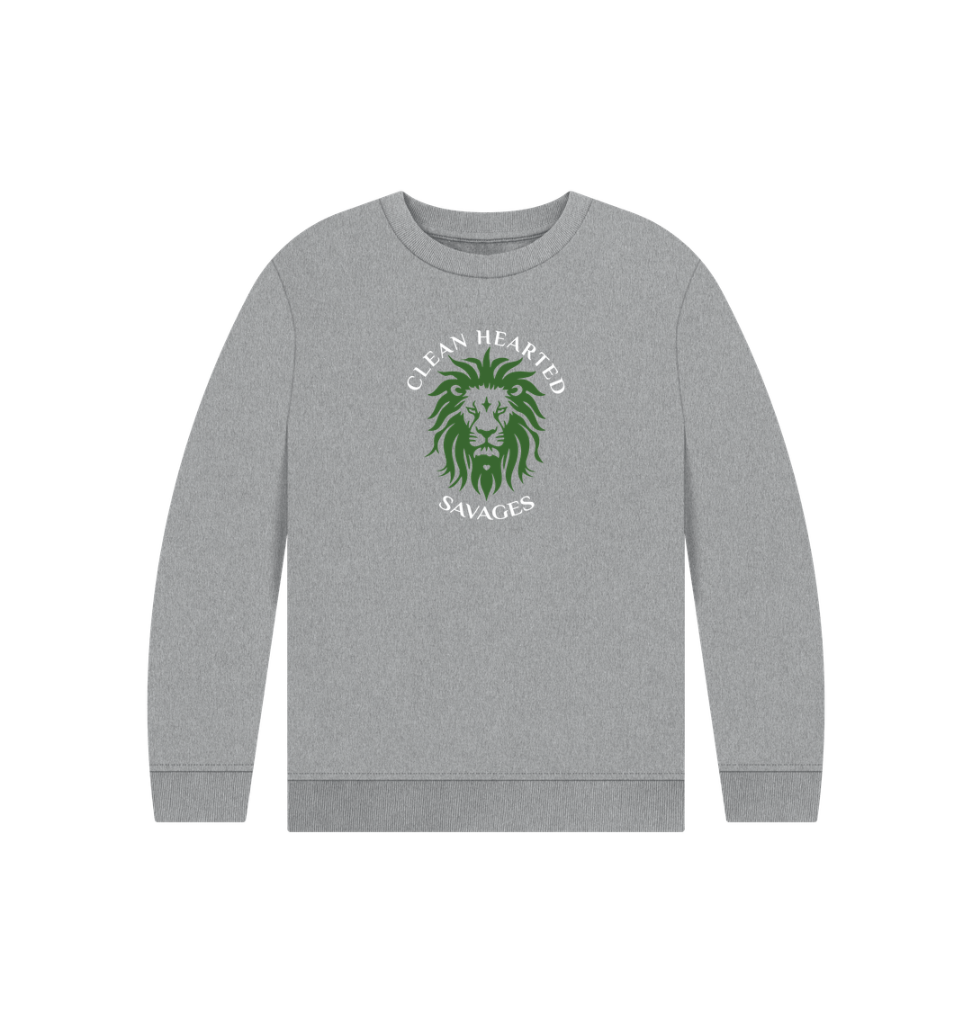 Athletic Grey Organic Kids Crew Neck Sweater
