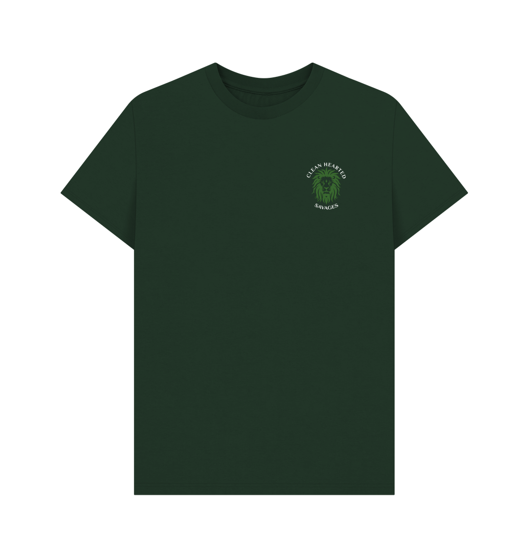 Evergreen Clean Hearted Savages Organic Tee - Evergreen