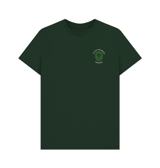 Evergreen Clean Hearted Savages Organic Tee - Evergreen