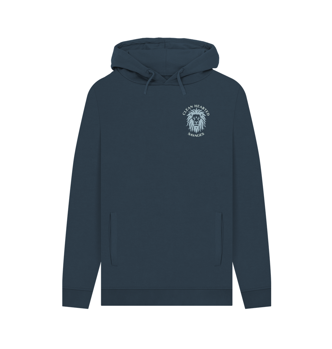 Navy Clean Hearted Savages Classic Hoodie Navy Ice Lion**