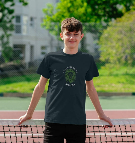 Organic Kids T-Shirt Classic Lion Front